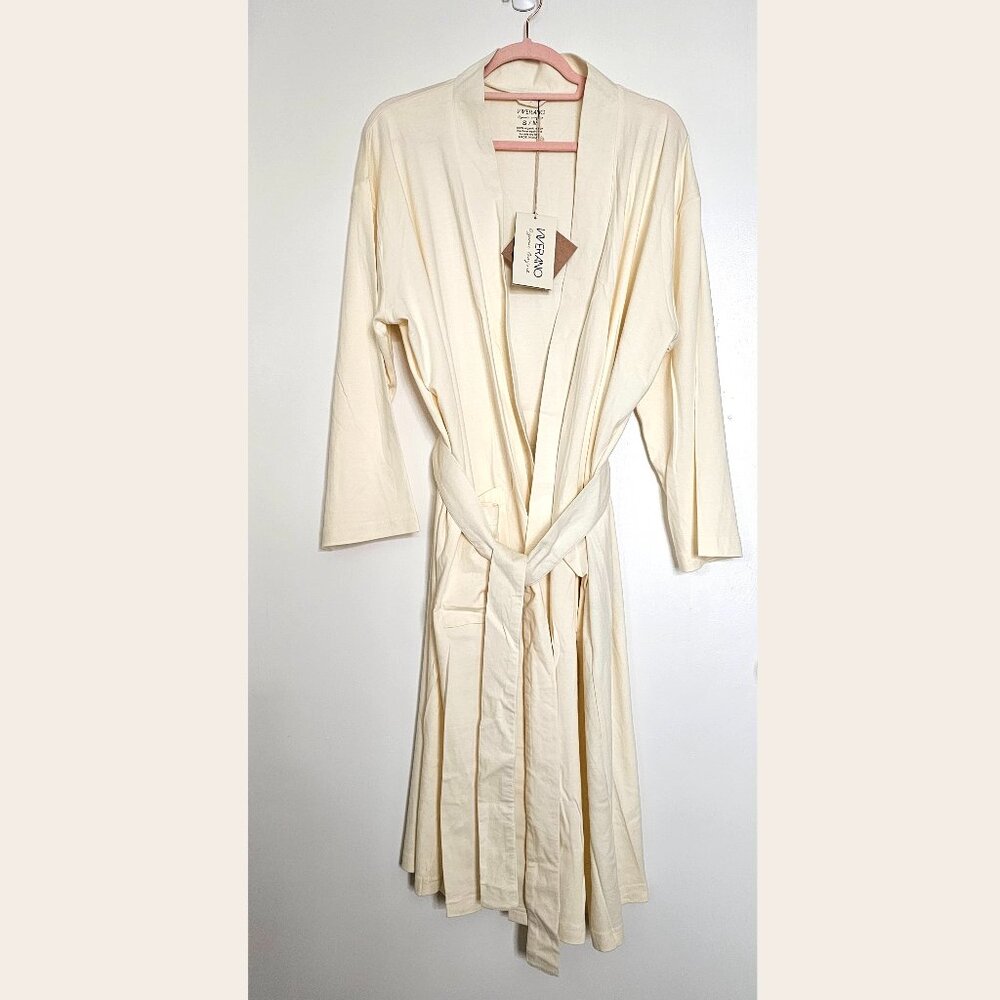 NWT!! Viverano 100% Organic Cotton Spa & Bath Medium Short Robe, S, M, Lโฆ